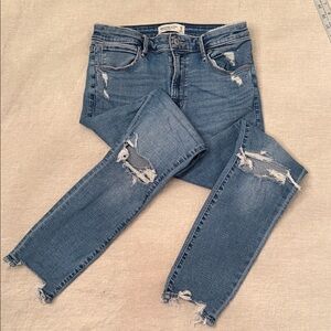 Abercrombie & Fitch The Super Skinny Ankle High Rise Jeans